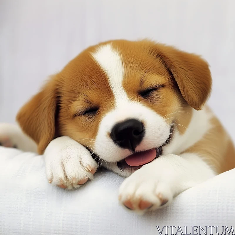 AI ART Peaceful Puppy Slumber