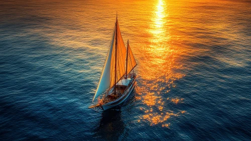 Sunset Sailing in Tranquil Waters