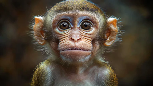 Expressive Primate Portrait