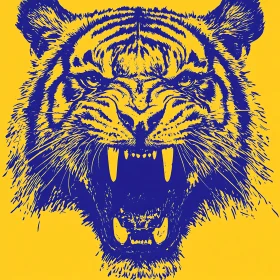 Tiger Face Illustration