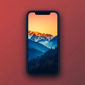 Serene Mountain Landscape Mobile Wallpaper