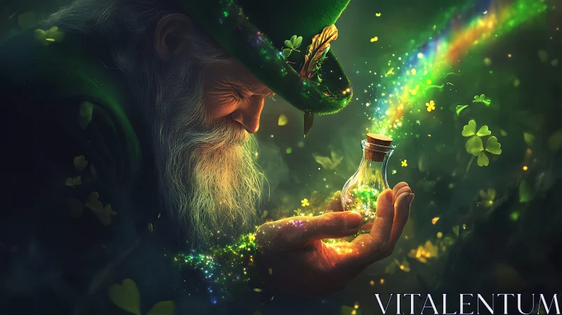 Leprechaun's Mystical Brew AI Image