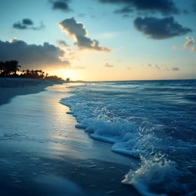 Calm Sea at Dusk