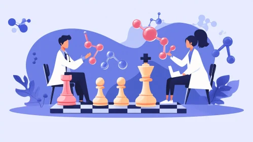 Medical Strategy Game: Doctors and Molecules