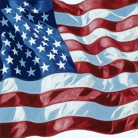 Patriotic Flag Art