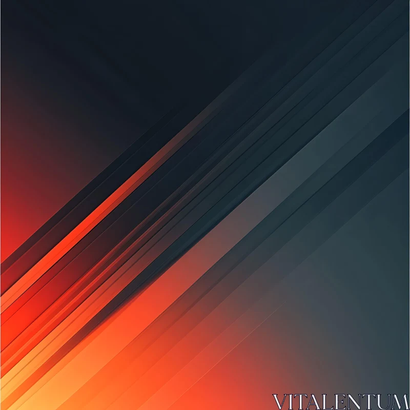 Diagonal Color Transition Abstract Design AI Image