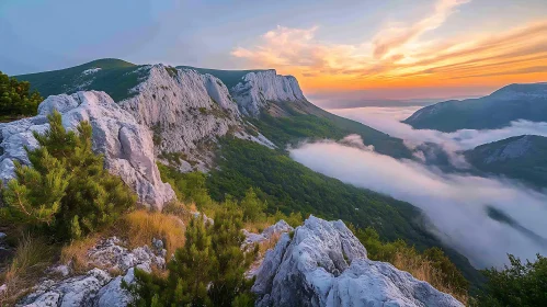 Scenic Mountain Landscape at Dawn