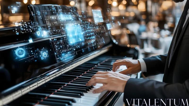 AI ART Piano Performance with Digital Interface