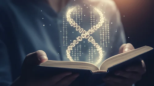 Genetic Code Emerging from a Book