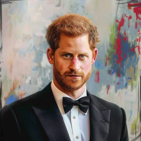 Black-Tie Portrait of Prince Harry