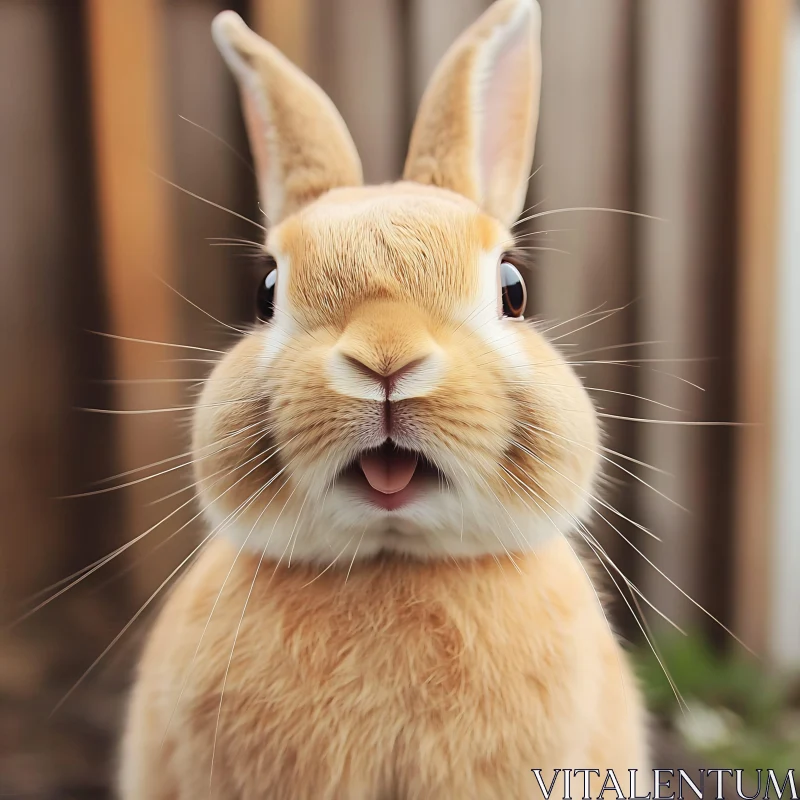 Close-up of an Adorable Bunny AI Image