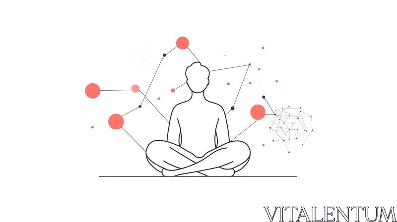 AI ART Interconnectedness Meditation Illustration