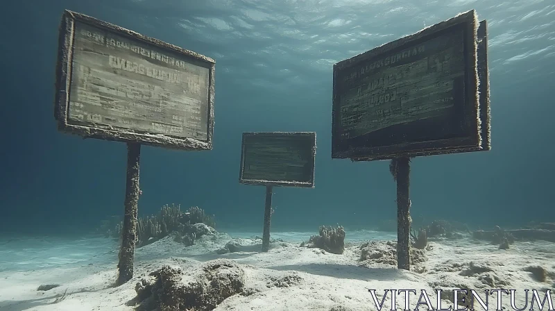 Submerged Signposts of the Deep AI Image