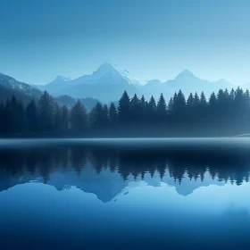 Still Waters Mountain Reflection Landscape