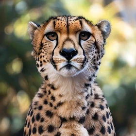 Cheetah Face Close-Up