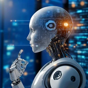 Future AI Robot Contemplation