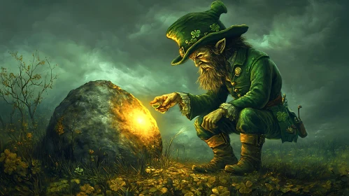 Enchanted Leprechaun and the Glowing Treasure