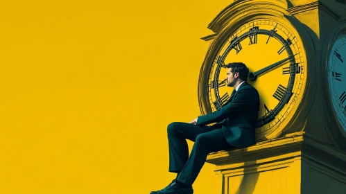 Man on Clock Tower