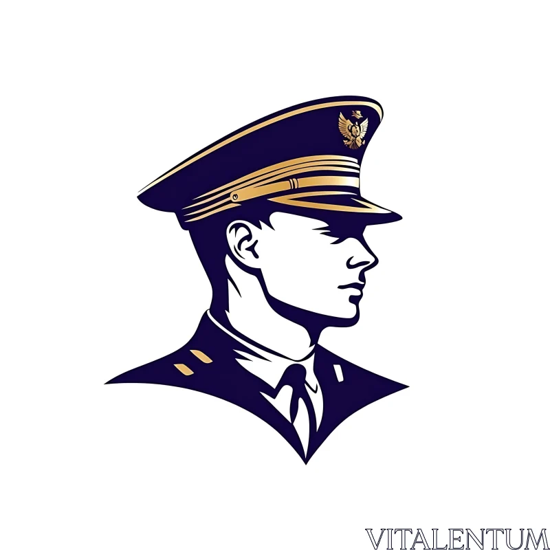 AI ART Stylized Portrait of an Officer