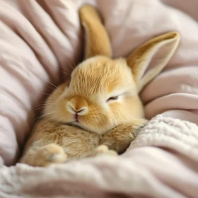 Restful Rabbit: A Cozy Nap Scene