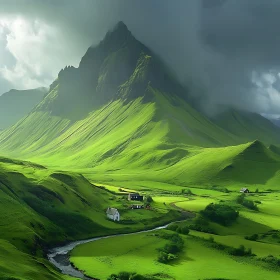 Verdant Mountain Vista