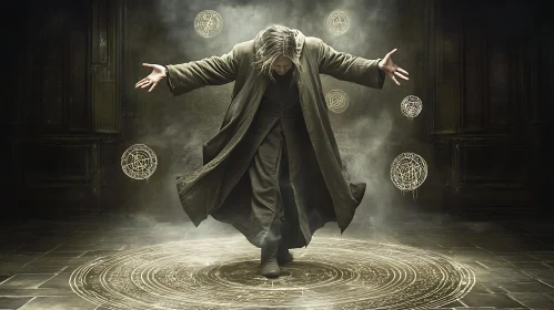 Mystic Wizard Conjuring Spell