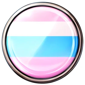 Trans Pride Symbol in Circle