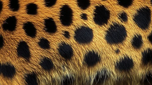 Golden Spotted Fur Close-Up