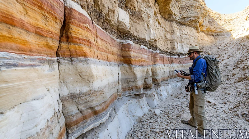 AI ART Canyon's Stratified Beauty