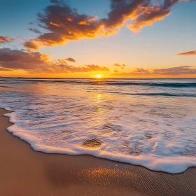 Tranquil Beach at Sunset