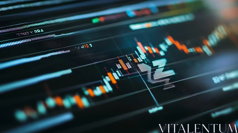 AI ART Fluctuating Stock Market Data Visualization