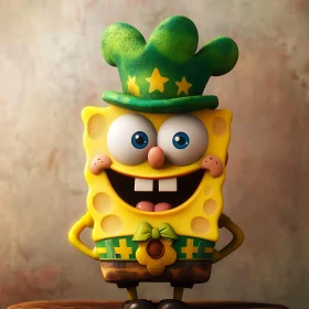 Spongebob Celebrates St. Patrick's Day