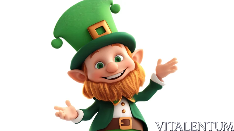 Happy Leprechaun Character AI Image