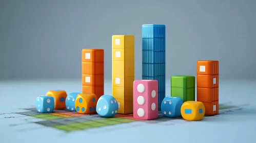 Whimsical Dice Data Visualization