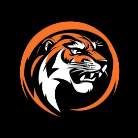 Bold Tiger Head Emblem Artwork