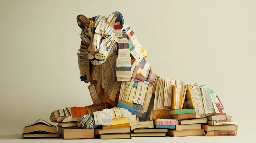 Literary Lion: A Sculpture of Knowledge