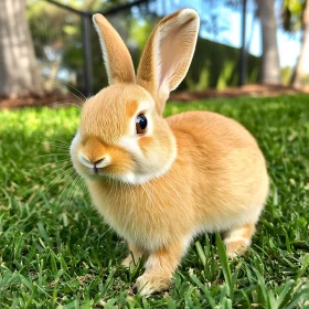 Cute Rabbit Portrait in Natural Light
