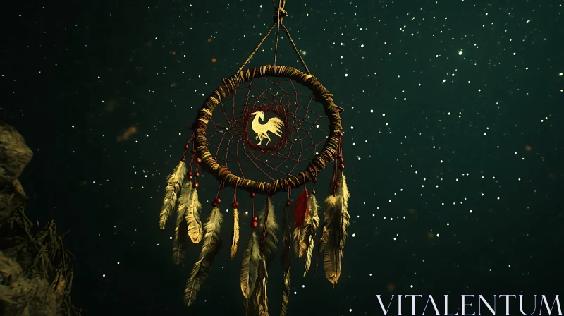 AI ART Celestial Dream Catcher Art