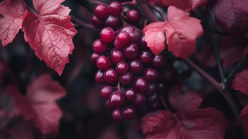 Monochromatic Grape Still Life