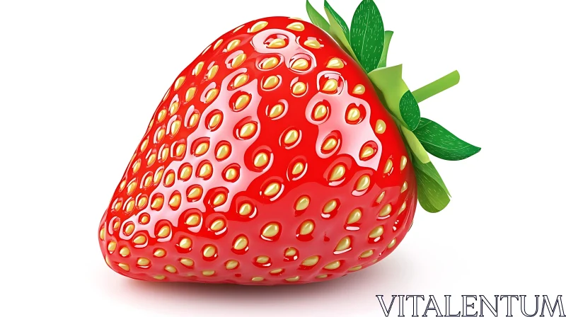 Fresh Strawberry Delight AI Image