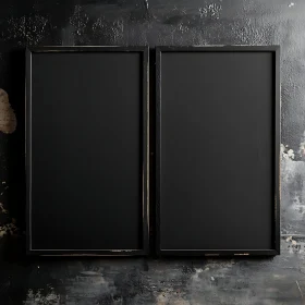 Abstract Black Frames Art