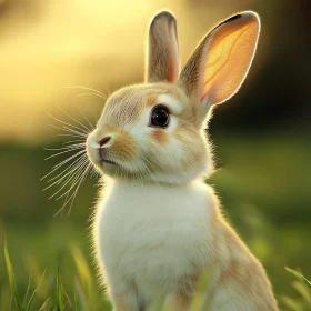 Serene Bunny in a Meadow