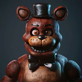 Creepy Animatronic Bear Portrait