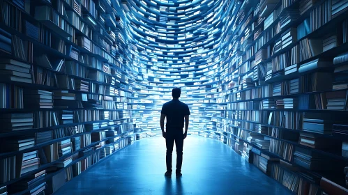 Man in the Infinite Library