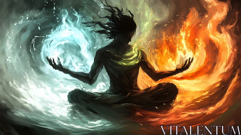 Yin and Yang Energy Illustration