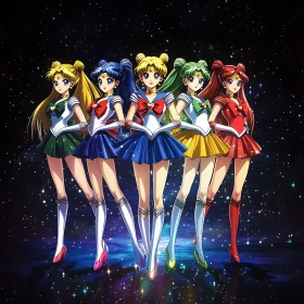 Magical Girl Team in Space