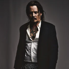 Moody Portrait of Johnny Depp