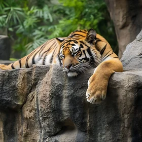 Sleeping Tiger Portrait