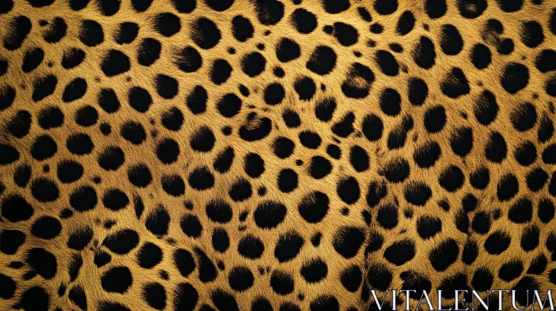Golden Leopard Skin Pattern Close-Up AI Image