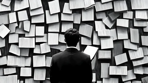 Monochrome Study of Business Stress